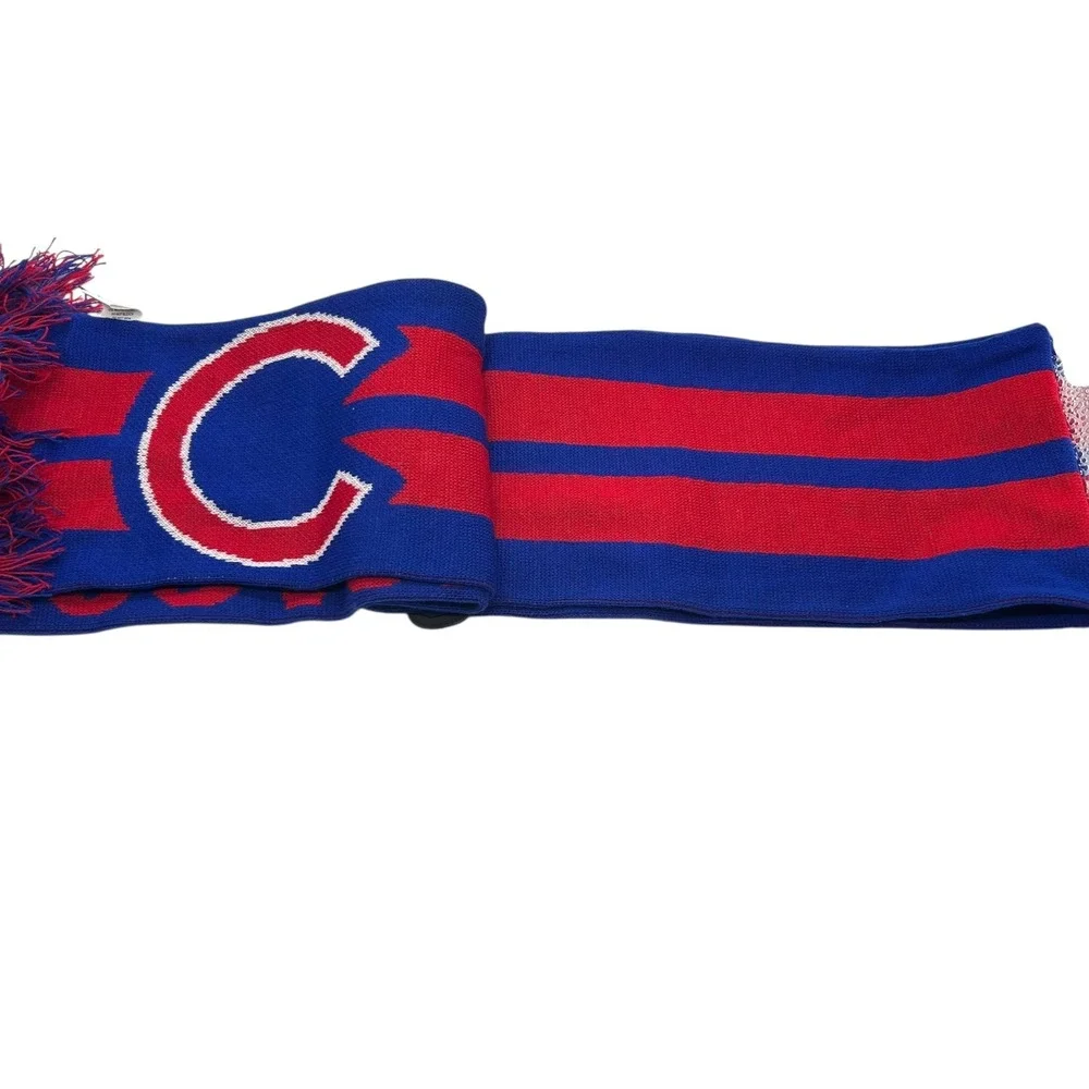 NEW Chicago Cubs Scarf Forever Collectibles MLB Baseball Team‎ Knit Winter